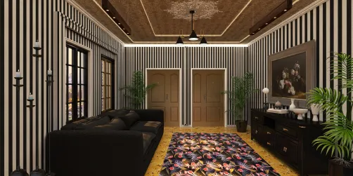 Retro Foyer #5, Final.  Hotel Lobby.