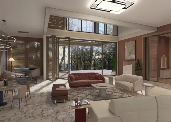 Lexuray Living Room  Design Rendering
