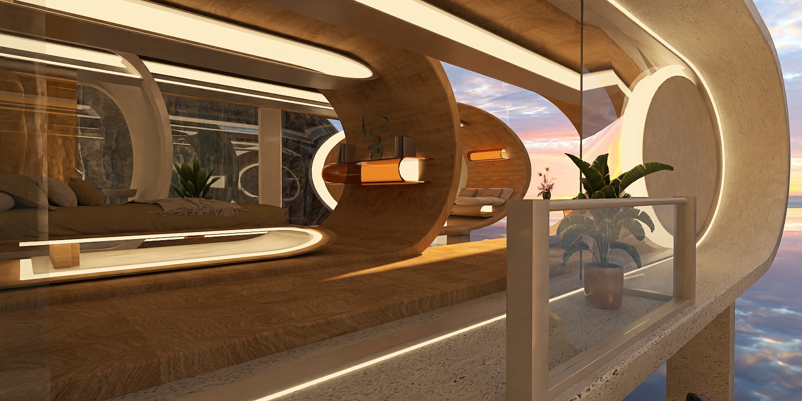 A house on a cliff above the sea 🌅🌊