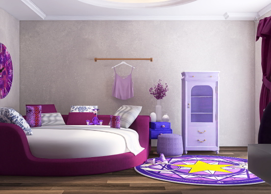 Purple bedroom💜 Design Rendering