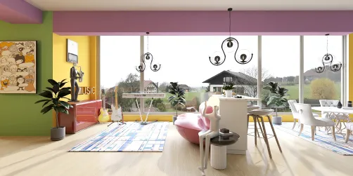 country living with a twist to  the music lover.  