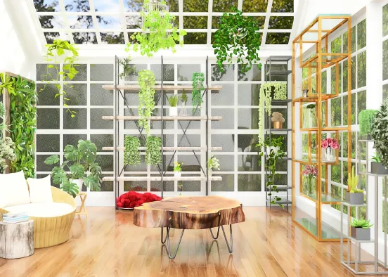 Loungey Greenhouse Design Rendering