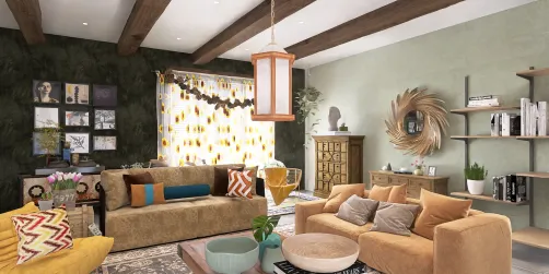 Bohemian living room