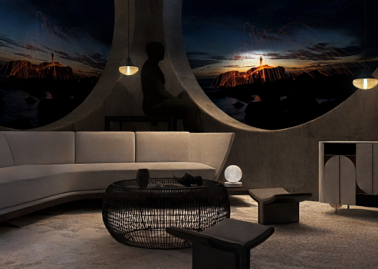Futuristic room in space 🚀🪐 Design Rendering