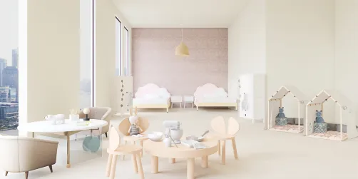 A twin girl room