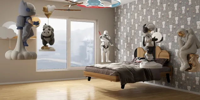 Zero gravity kids bedroom with Astrogadgets
