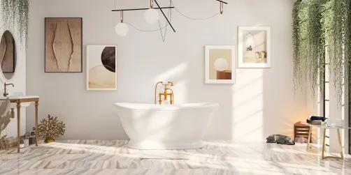 Clean Girl Bathroom