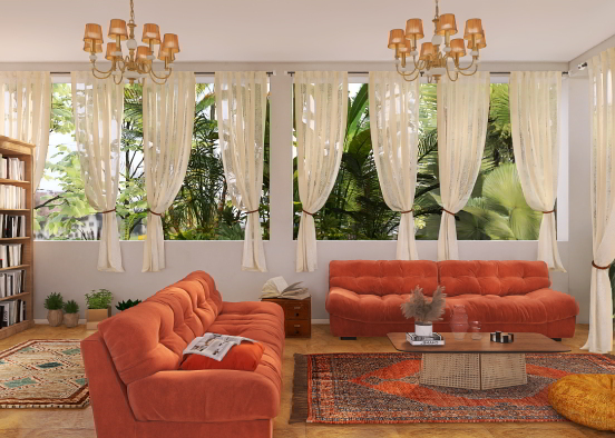 The orange room  Design Rendering
