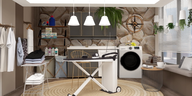 Laundry Room with Coffee Corner...
