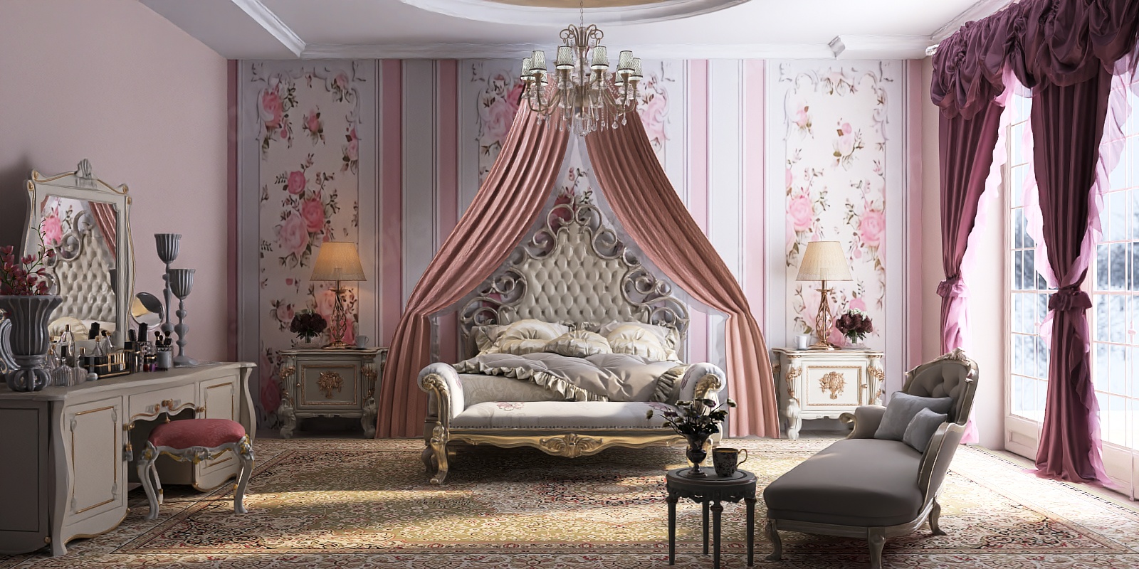 Habitación estilo Rococo 