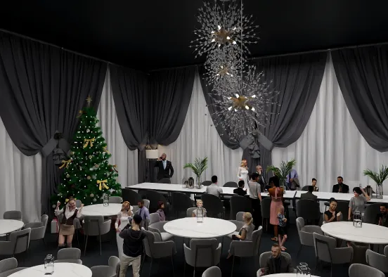New Year's party Design Rendering
