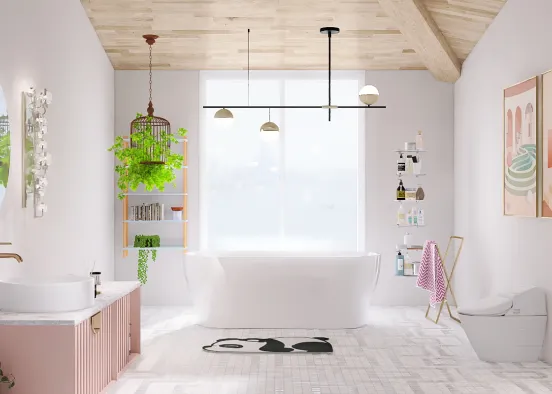 Pastel Bathroom ✨ Design Rendering