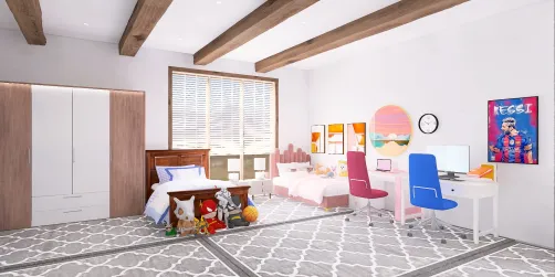 kid's bedroom for girls and boys 