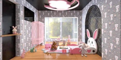 a baby girls room 