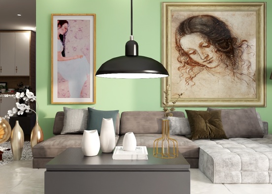 Soft living room idea 💡 Design Rendering