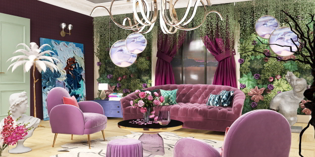 My purple living room 💜💜