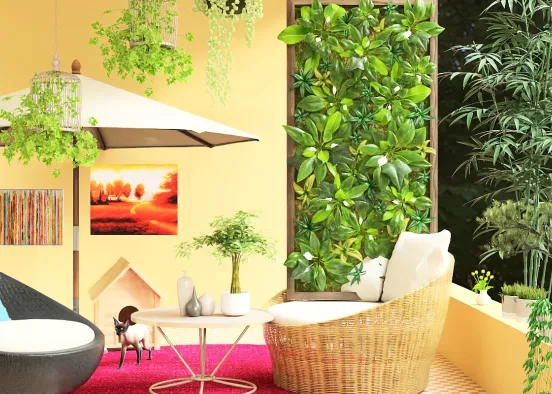 terrazza col pollice verde 🫛🫛🫛🥰 Design Rendering