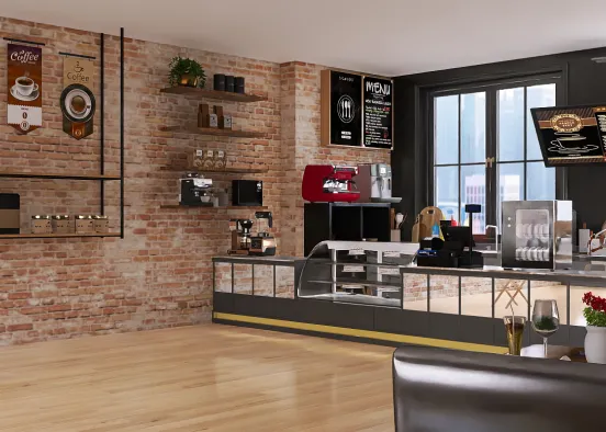 cafeteria (coffe shop) Design Rendering