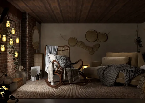 # Rustic boho❣️ Renderização de Design