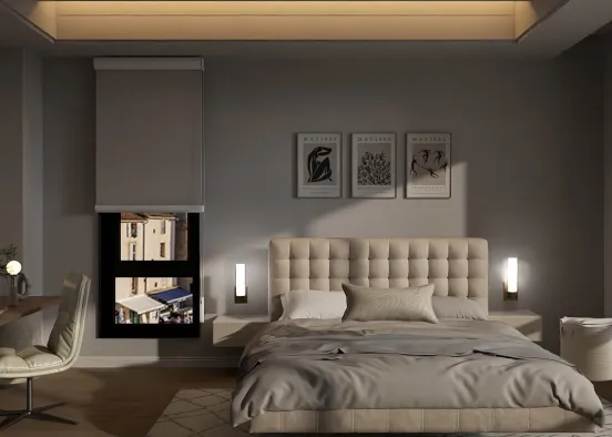 # Cozy Bedroom  Renderização de Design
