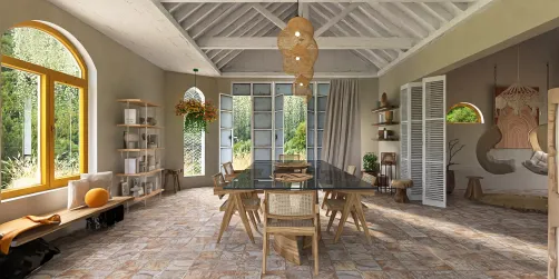 salle à manger bohème 