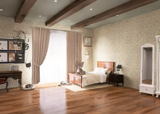 Vintage Bedroom dreams Design Rendering