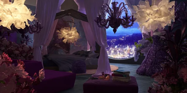 purple fairy room 