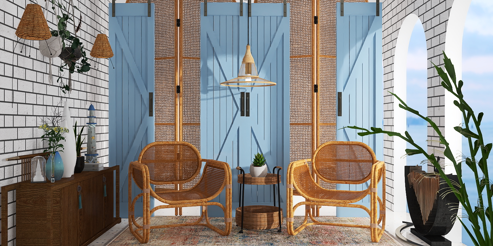 A sunny day🤎💙🤎