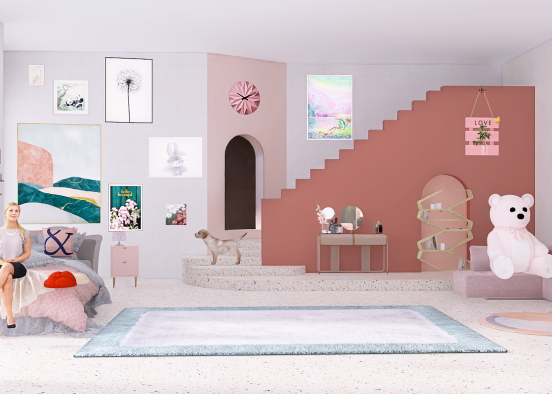 Princess bedroom 

 Design Rendering