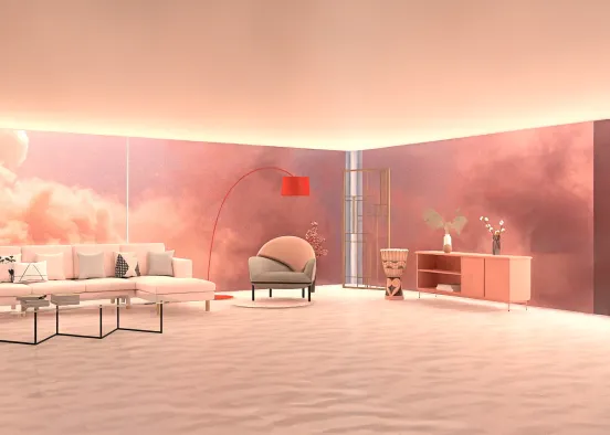 Dreamy pink room Design Rendering