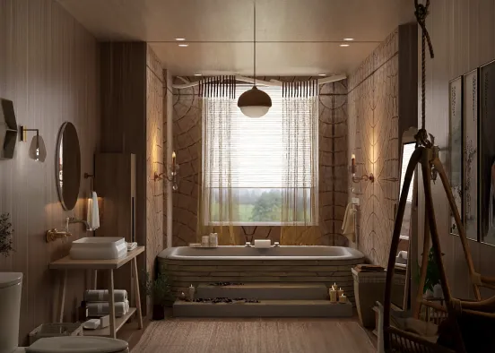Cozy bathroom 🛀🍂 Design Rendering