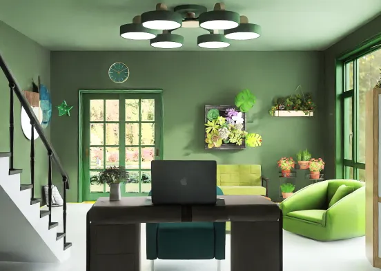 green home. Design Rendering