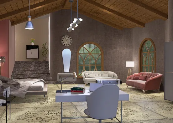 Farmhouse Cool 😎 Bedroom  Design Rendering