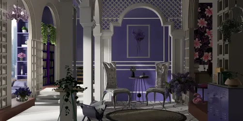 Lavanda y blanco como lirios