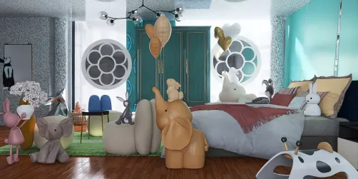 kids rustiek bunny bedroom 