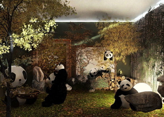 Panda rainforest  Design Rendering