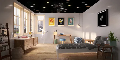 Space kids room 