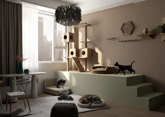 # Espaço de Conforto Felino Визуализация дизайна
