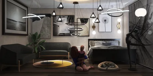 Bedroom and Living Room in One