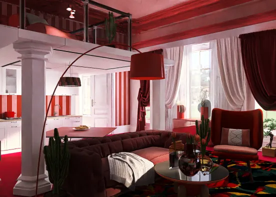 # W Magenta  Renderização de Design