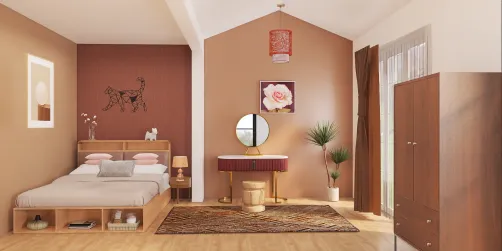 Hannah's Chocolate Bedroom 