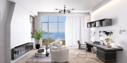 Mediterranean minimal office 