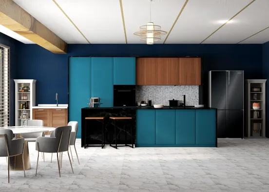 cool & classy kitchen 🤩 Design Rendering