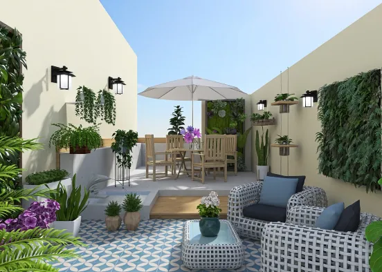 My rooftop garden 💕💖💝 Design Rendering