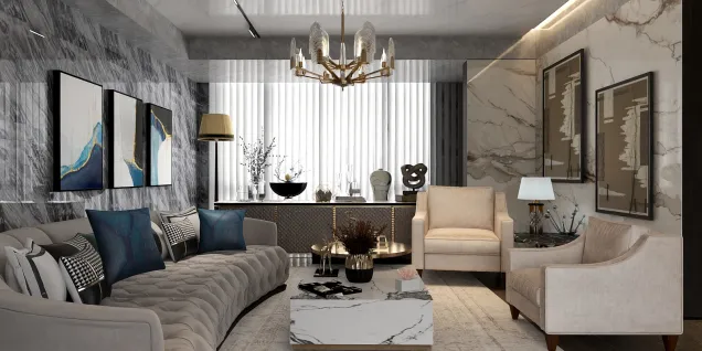 Renovated Marble Living Room