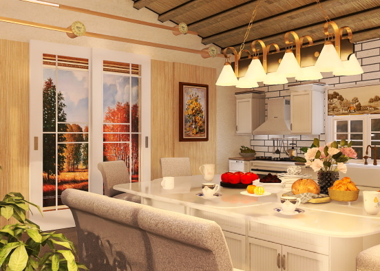 my aging in place dining  Design Rendering