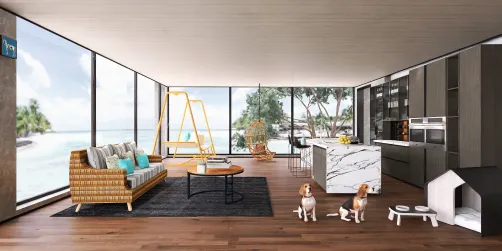 Tropical Vacation living room
