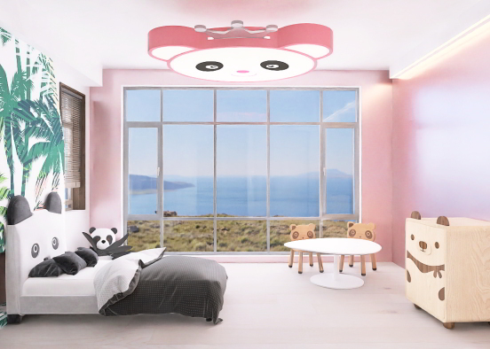 panda room  Design Rendering