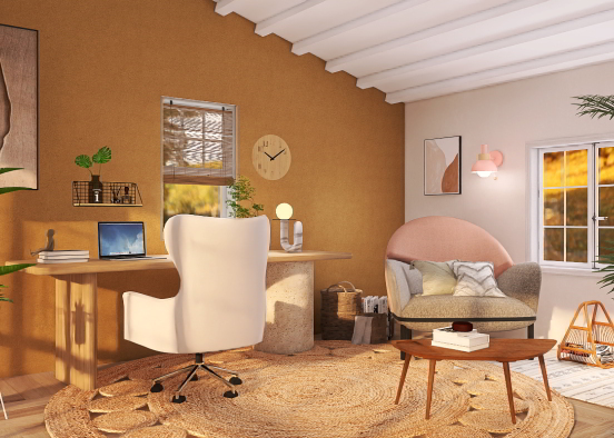 A peaceful and serene office 🪴 Design Rendering