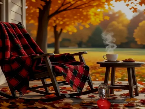 Front porch sitting -Hot Chocolate ☕️ sipping. 